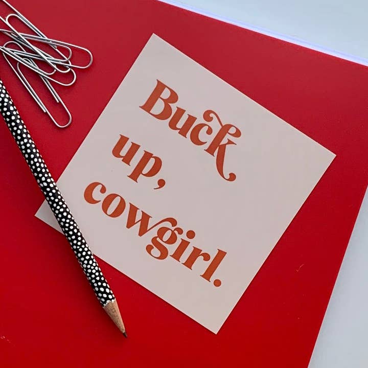 Autocollant - BUCK UP pour la vente par Pneu Paper // Lovely Why Isle