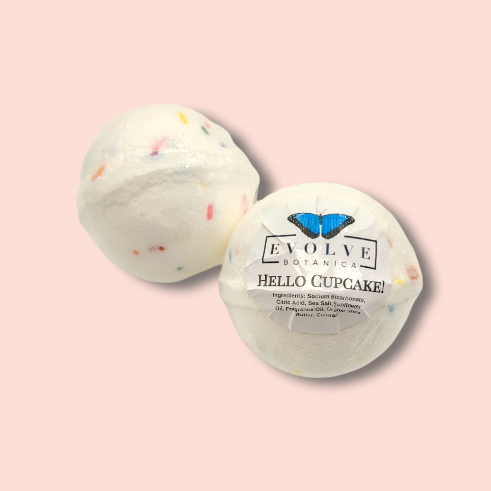 Evolve Botanica – wholesale Bath bomb/fizz – Natural Bath Bomb handmade - Hello Cupcake! (Seasonal)3