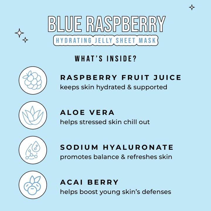 Avatara - Wholesale Skincare Face Mask - Blue Raspberry Slushy Kid's Mask7