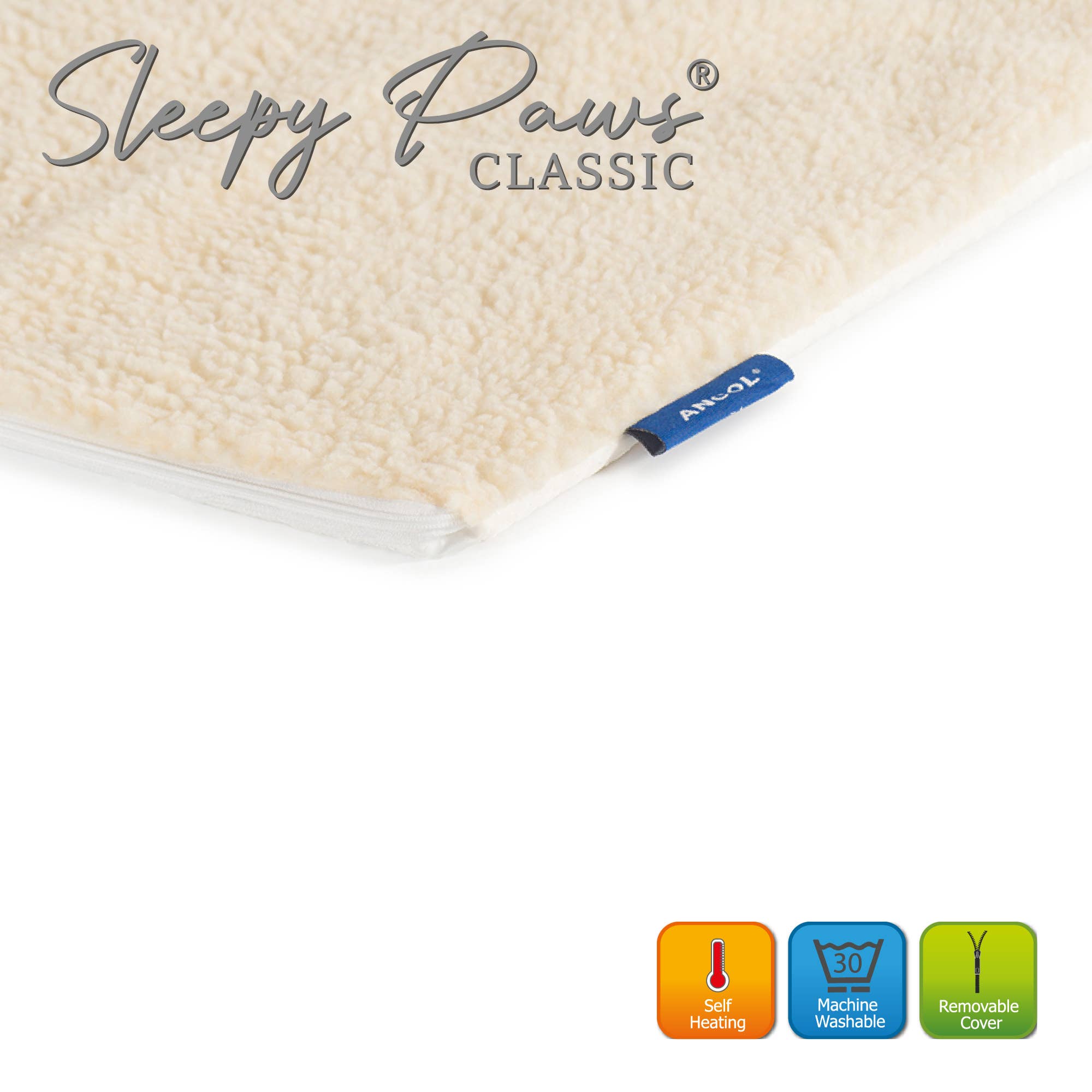 Ancol Pet Products Ltd - Wholesale Bed voor huisdieren- Kat/hond - Zelfverwarmend kussen voor huisdieren in S/M/L1