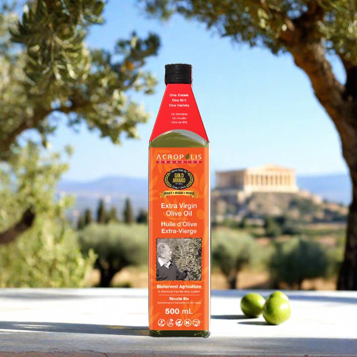 Extra Virgin Olive Oil - Bioharvest 500mL for wholesale by Acropolis Organics