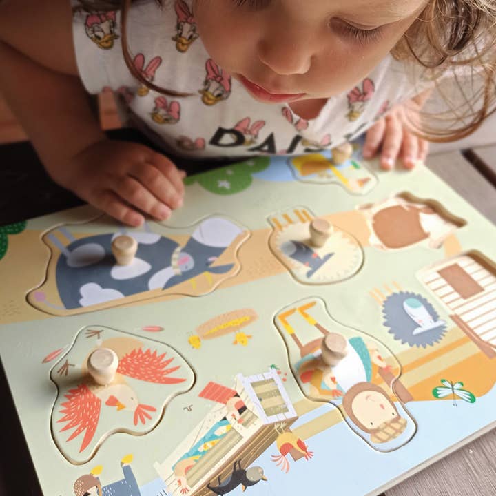 Puzzle Farm for wholesale by TOYS SERVICE, SL. -ANDREU TOYS-