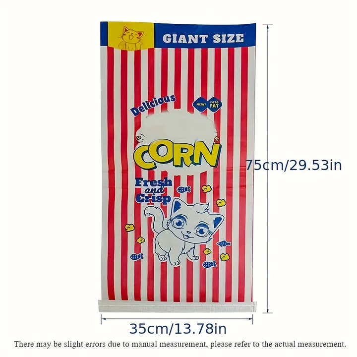 DIYSTORE - Vente Jouet – chat - Jouet pour chat durable et amusant : sac de pop-corn cartoon pour interagir et jouer avec votre chat ou chien - sans piles requises1