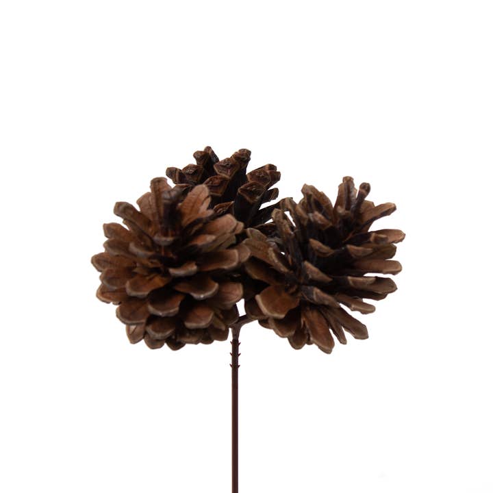 Jacobson - Wholesale Christmas Decoration - 8" OAL Pinecone on Barbed Pick1