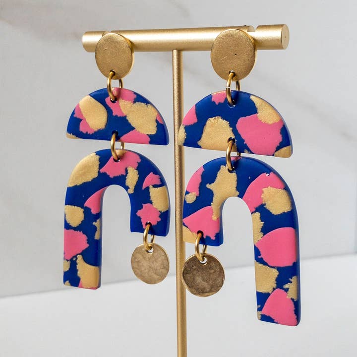 Alyssa Clay Dangle Earrings for wholesale by Stunning Statements