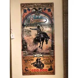 Bob Coronato: Rodeo Posters - Original Art - Home Décor - Wholesale Poster - Cody, Wyoming: Bob Coronato (Metal Sign) rodeo poster