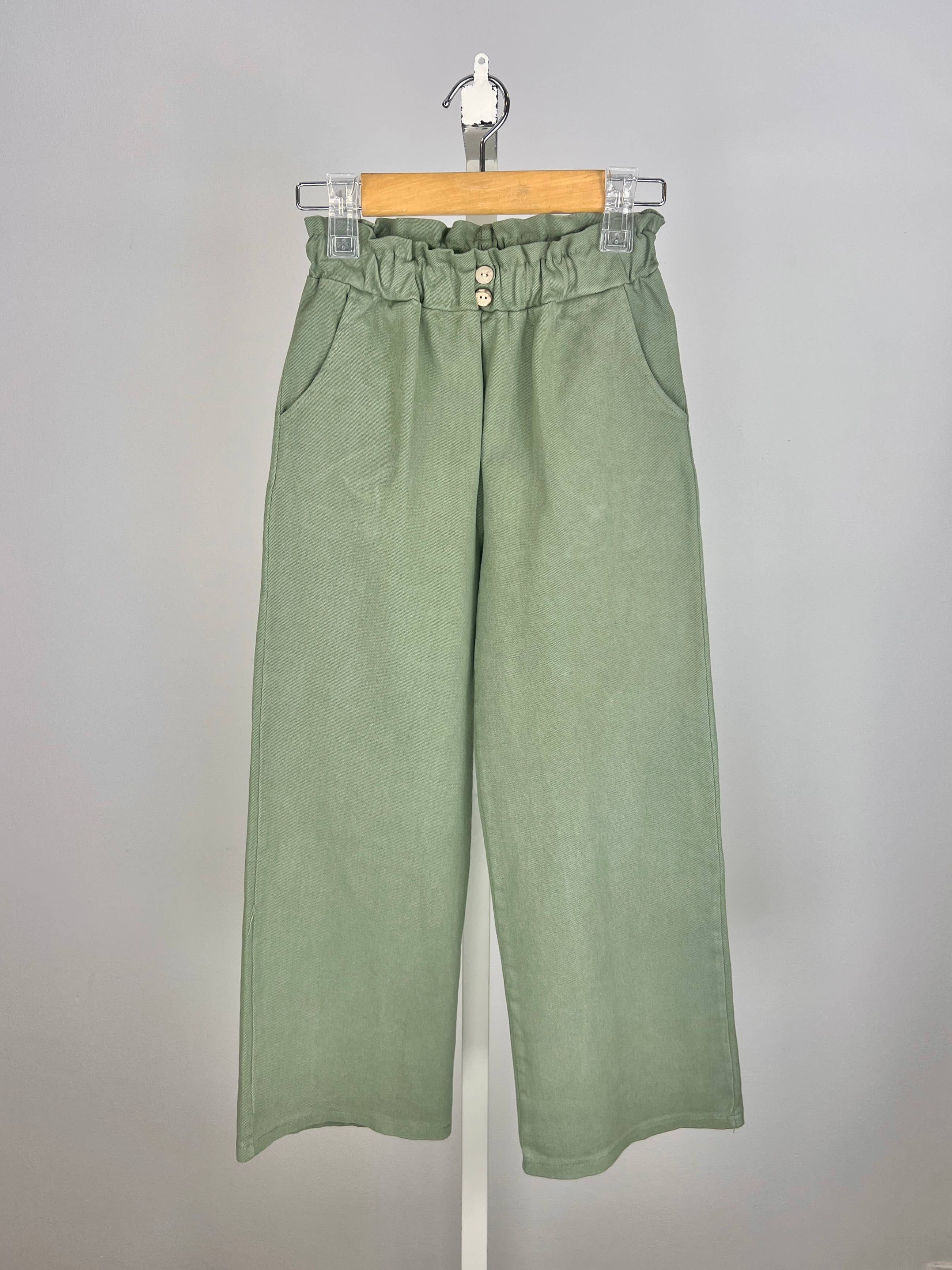 MINI MIGNON PARIS – wholesale Trousers – Kids – Girl's elastic high waist cotton loose-fitting pants3