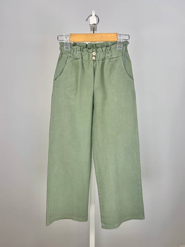 MINI MIGNON PARIS - Venta al por mayor Pantalones - Niños - Pantalones de algodón sueltos para niña con cintura alta elástica3