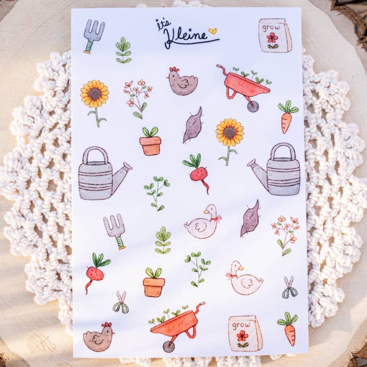 Cottagecore Farming Stickers for wholesale by ItsKleine