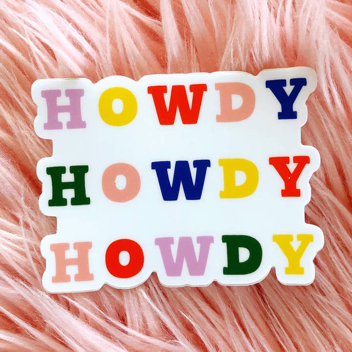 Luella - Wholesale Sticker - Rainbow Howdy Sticker0