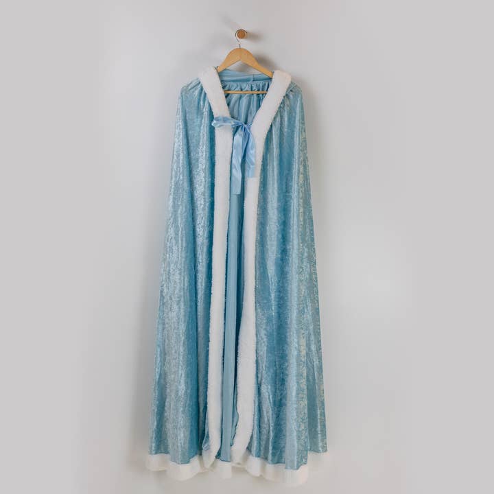 everfan - Wholesale Costume - Women's - Princess Hooded Cloak with White Sherpa Trim - Wedding Cape5