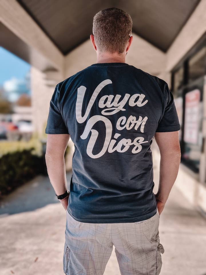Honey Soul LLC - Wholesale Screen Printed T-Shirt - Men's - Vaya Con Dios Graphic Tshirt