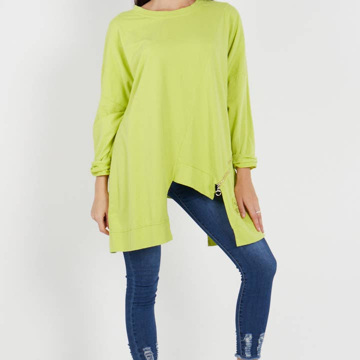 Italian Panel Zip Detail Plus Size Baggy Top and other Purchase wholesale zip pullers. Free returns & net 60 terms on Faire trending on Faire.