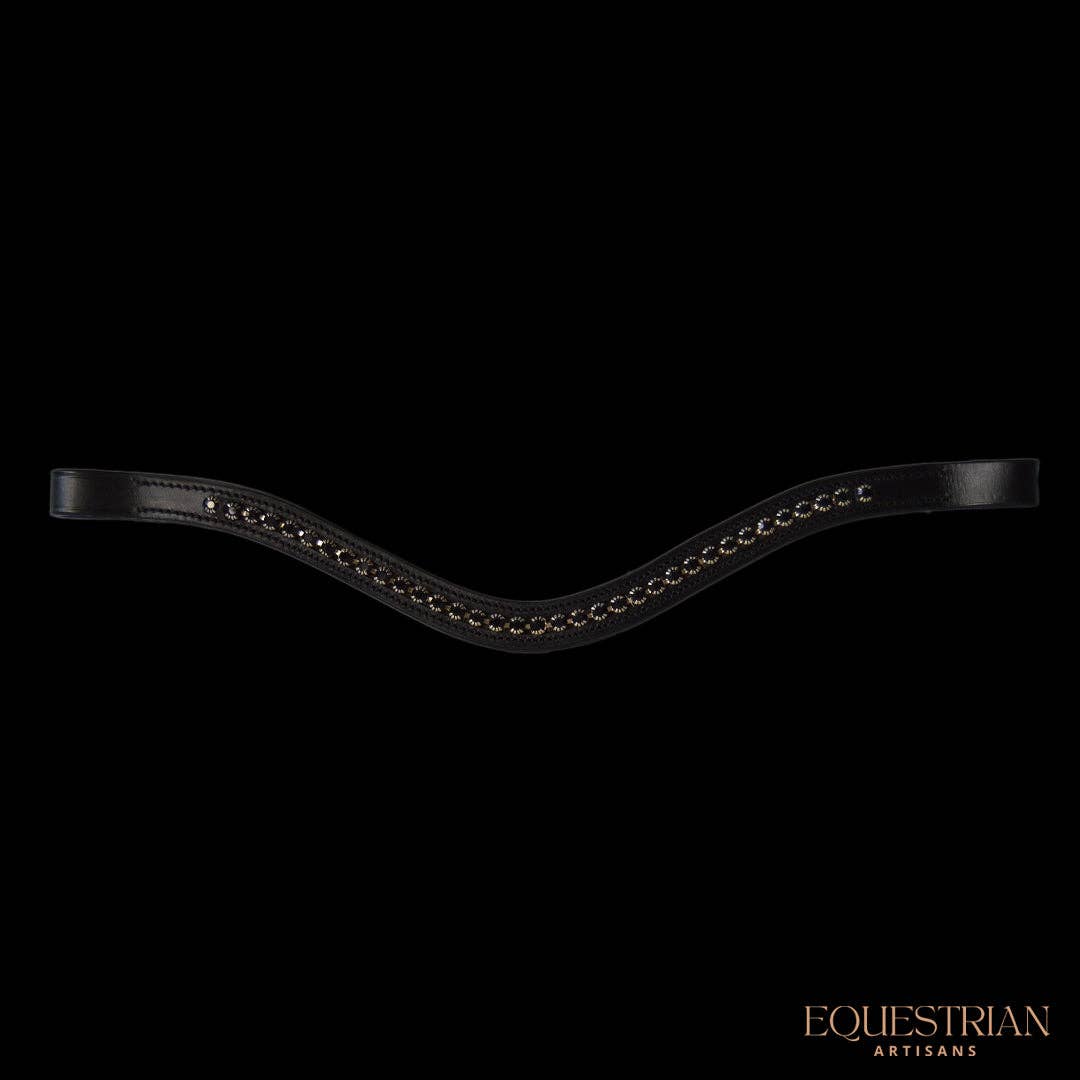 Equestrian Artisans - Venta al por mayor Equipamiento de equitación - Cejera de cristal negro1