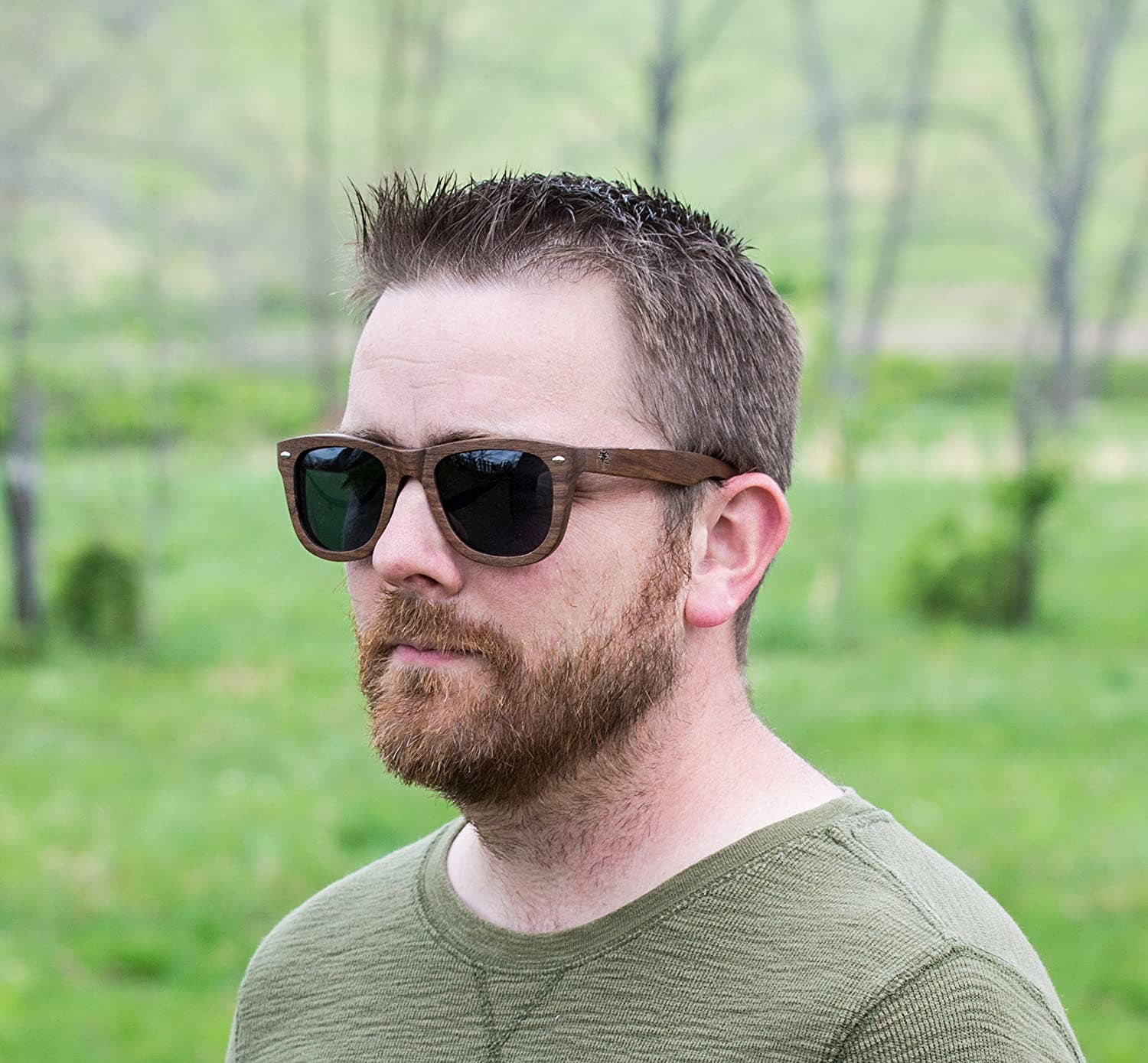 Forrest & Harold - Wholesale Sunglasses - Men's - Handmade Wooden Sunglasses - All Wood Premium Wayfarer8