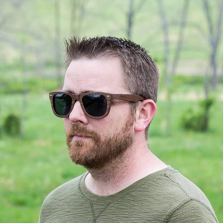 Forrest & Harold - Wholesale Sunglasses - Men's - Handmade Wooden Sunglasses - All Wood Premium Wayfarer8