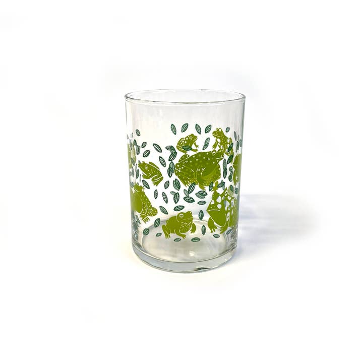 Molly Anne Bishop - Wholesale Drinking Glass/Cup - Frog Fan Drinking Glass1
