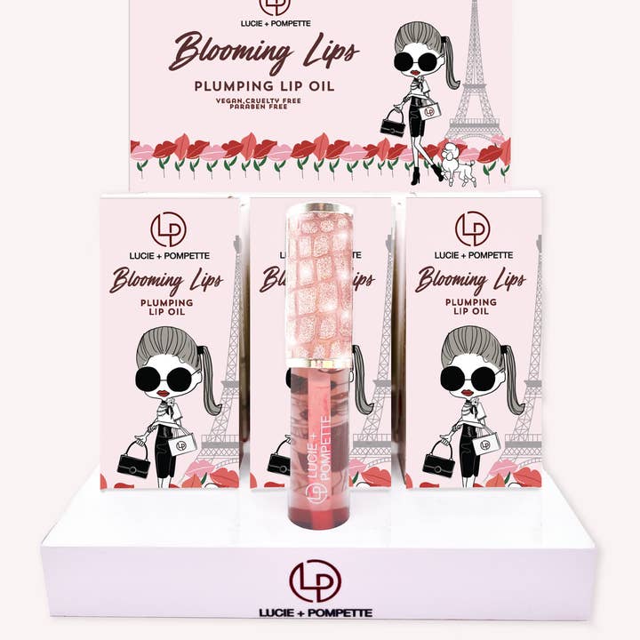 Lucie + Pompette - Wholesale Lip-gloss - Blooming Lips - Plumping Lip Oil Intro Kit0