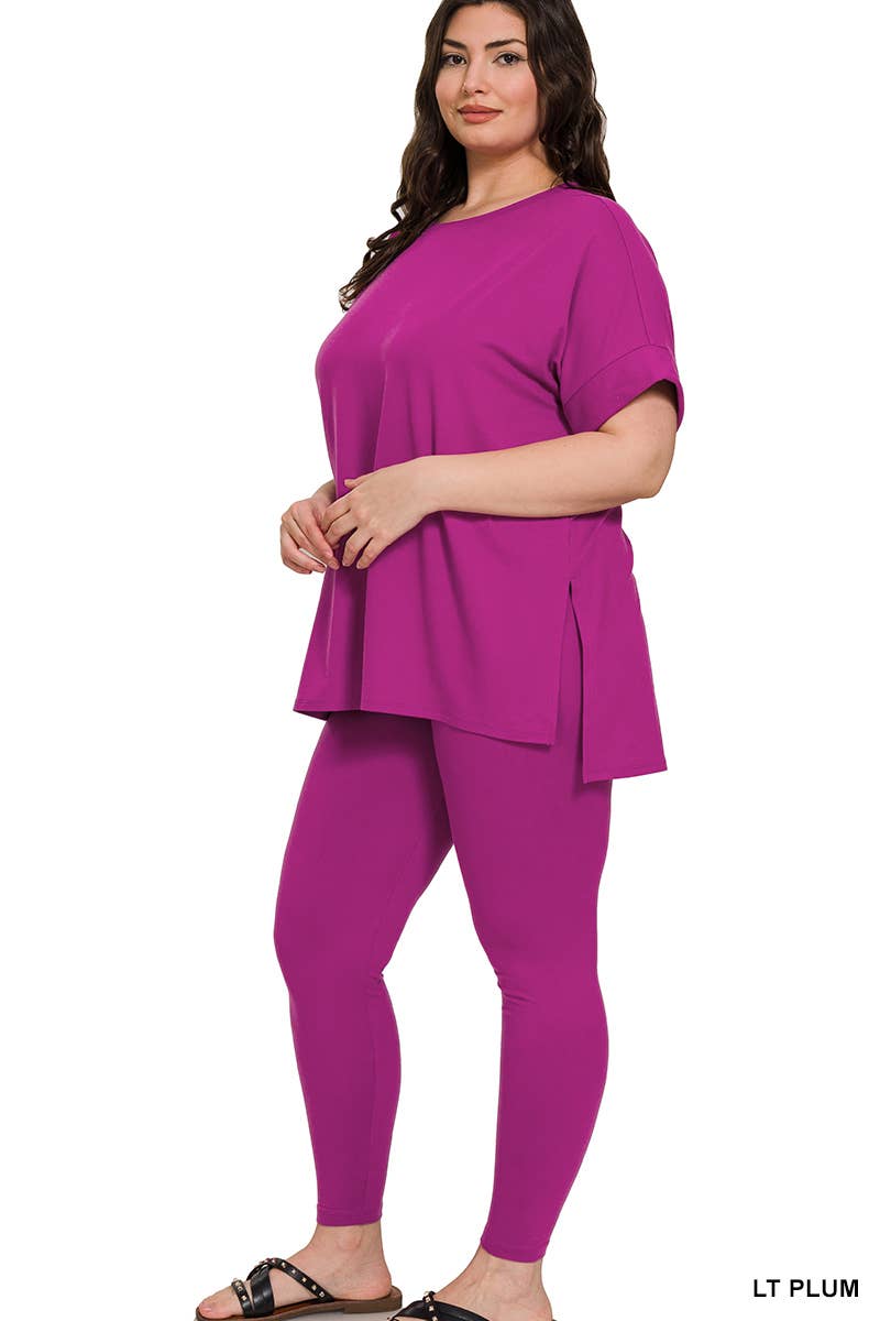 42POPS - Wholesale Lounge Set - Women's - `.Plus Microfiber Lounge Wear 2 Pc Set42