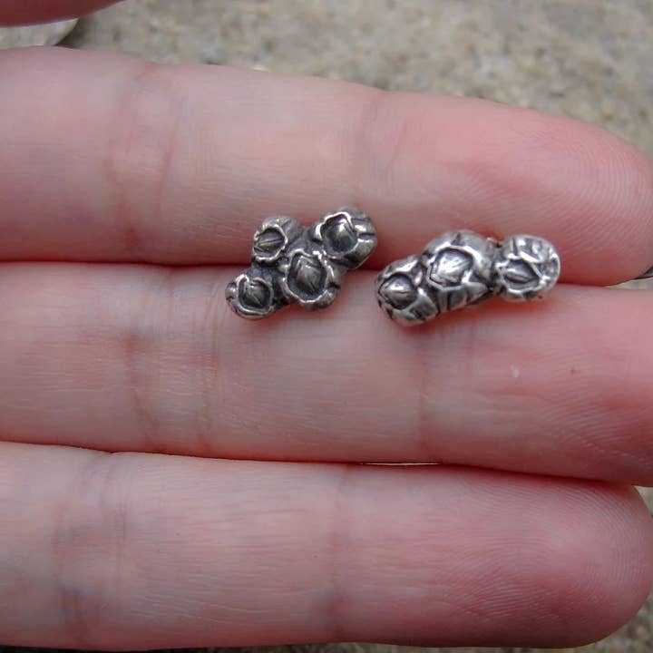 Barnacle Earrings for wholesale by Moon Compass Studio