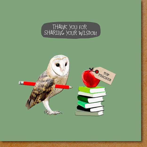 UW024 ... Thank You Teacher Card for wholesale by Sally Scaffardi Design