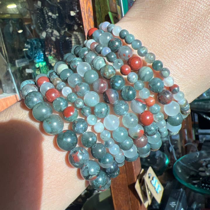 African Bloodstone Bracelet for wholesale by Alchemy of the Soul