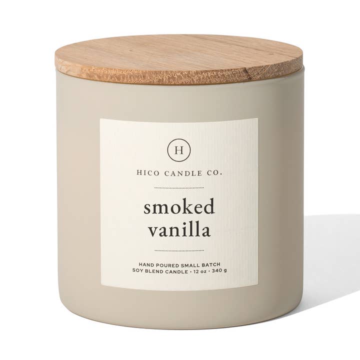 Smoked Vanilla - 14oz. Candle for wholesale by Hico Candle Co.
