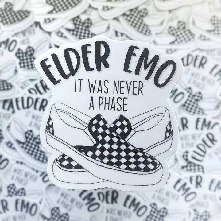 Ghoul Mom Designs - Wholesale Sticker - Elder Emo Waterproof Sticker - It Was Never A Phase