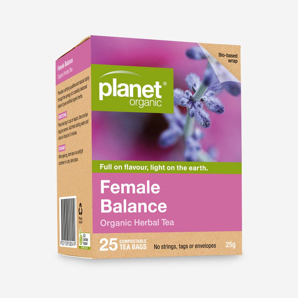 Planet Organic - Wholesale Health/Detox Tea - Female Balance Tea Bags0