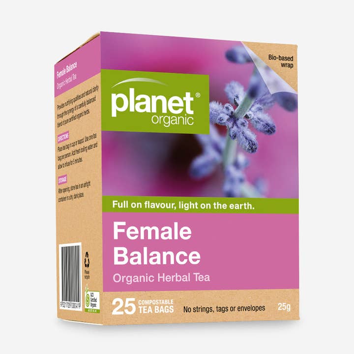 Female Balance Tea Bags for wholesale by Planet Organic