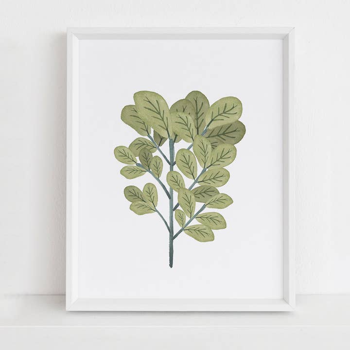 'Spring Leaves' Print for wholesale by B.Coyne Illustration