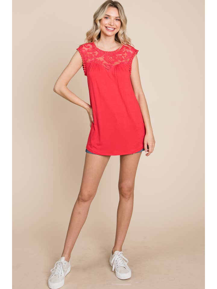 Emerald Collection – wholesale Tunic – Women’s – ETK-8814 Solid Top with Lace Contrast Neckline8