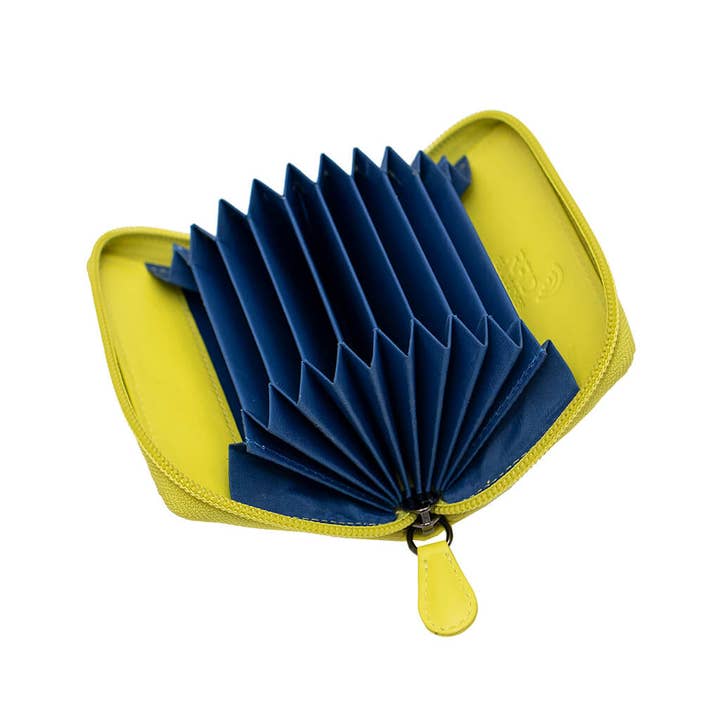 PRIMEHIDE - Wholesale Card Holder - Unisex - Concertina Leather RFID Credit Card Holder - 78022