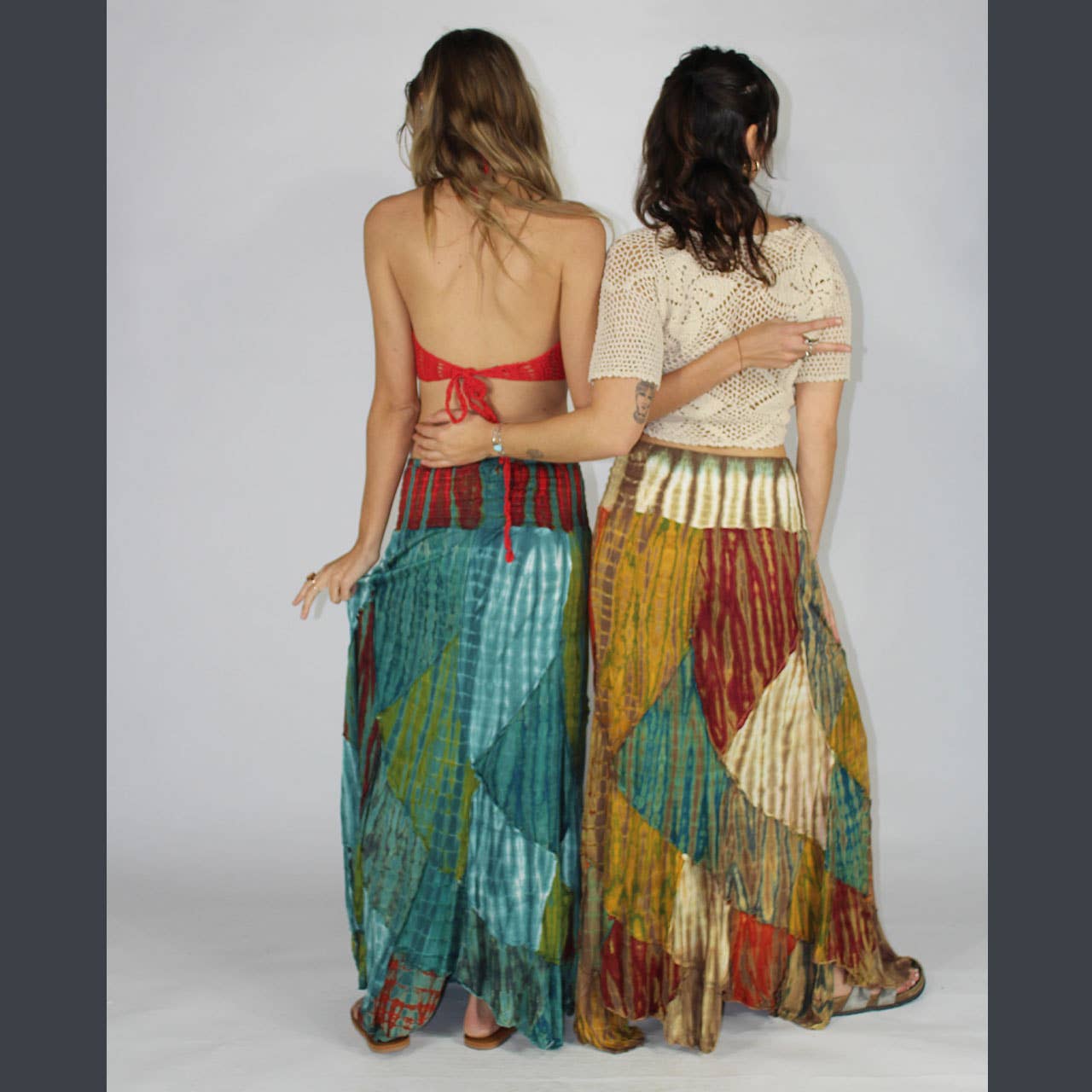 Jayli Clothing - Wholesale Skirt - Women's - Psychedelic Stitch Maxi Skirt7