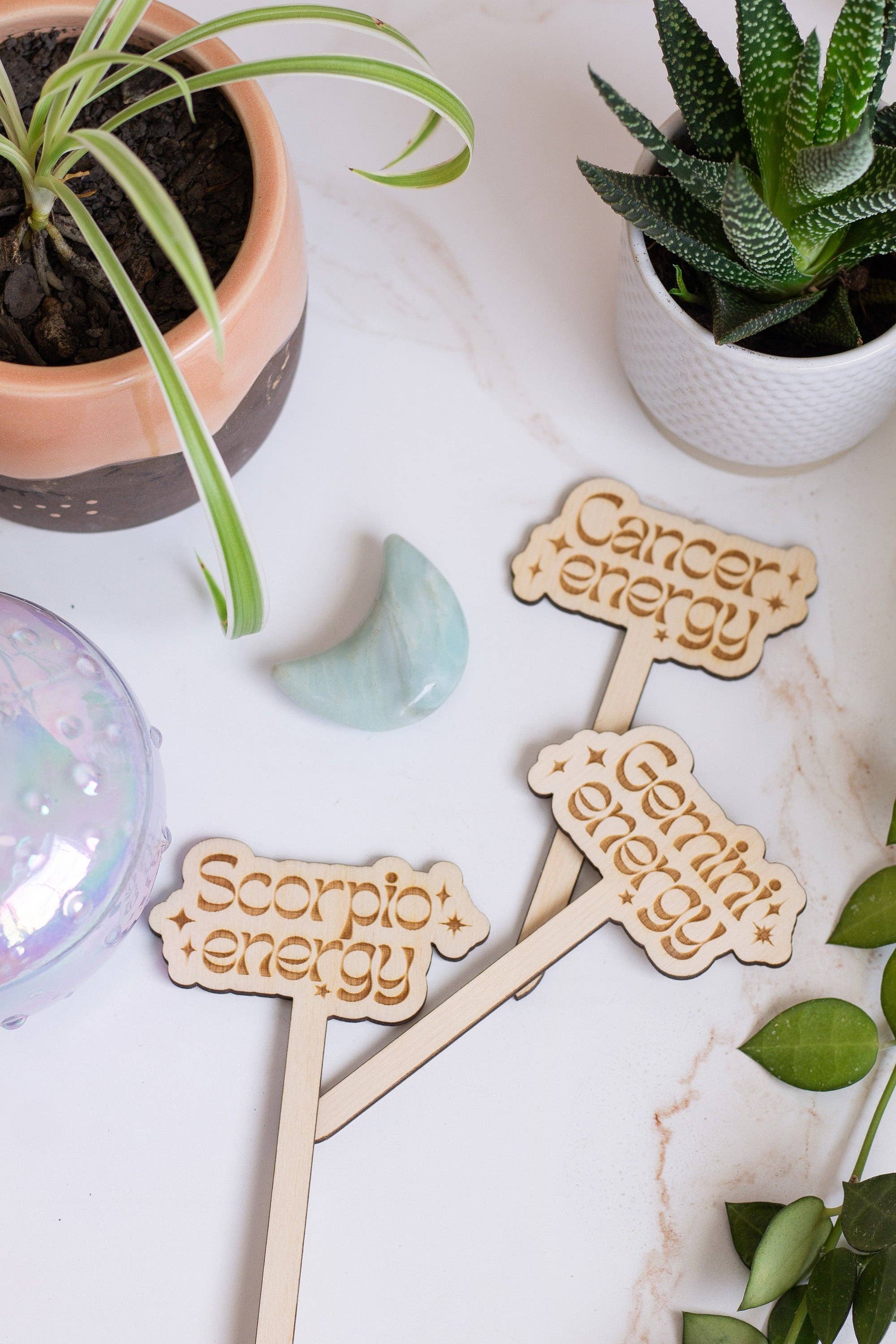 The Print Pantry - Wholesale Garden/Lawn Stake - Astrological Sign Wooden Plant Markers3