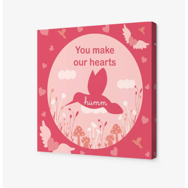 Je maakt onze harten Humm Canvas Wrap voor wholesale door Two Peeps Designs