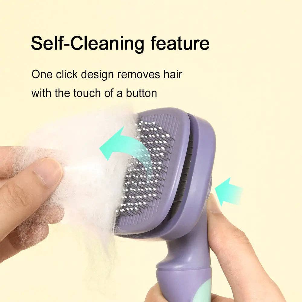One for Pets - Wholesale Pet Grooming Tool - Cat - Rotate-Pro Self-Cleaning Slicker Brush1