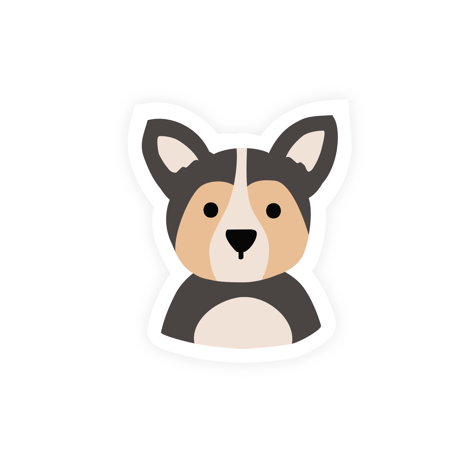 A Jar Of Pickles - Wholesale Sticker - Corgi Dog Vinyl Sticker0