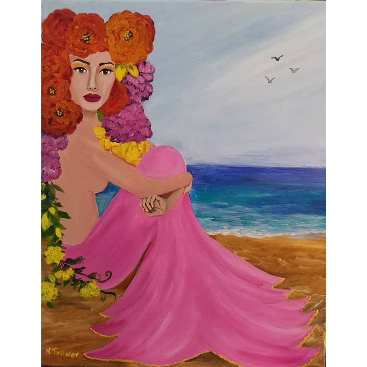 8"x12" print matted in white to 11"x14"backed and bagged. (Copy) for wholesale by Main Avenue Galleria