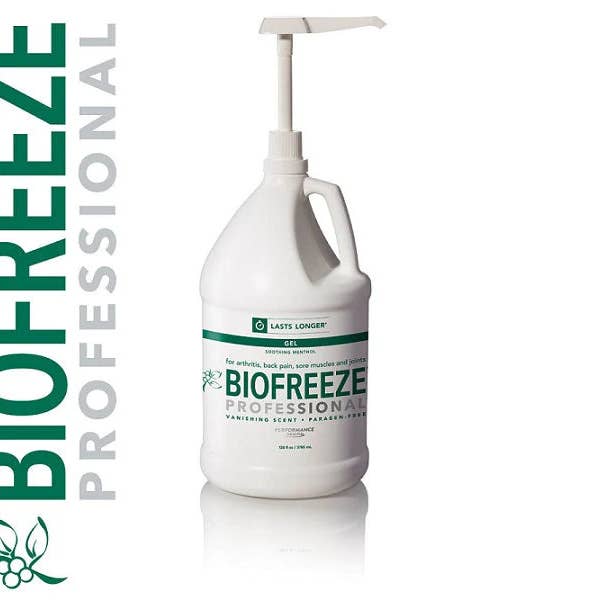 Biofreeze - Pompe de 1 gallon pour la vente par Medisports