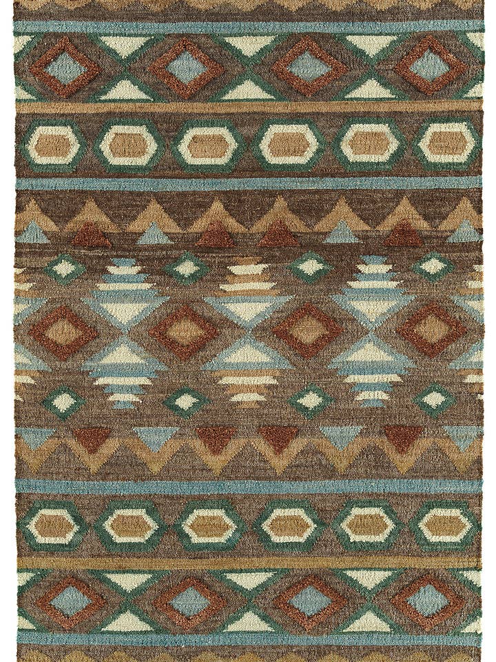Alejandra Collection Brown 5'x7'9" Rectangle Area Rug for wholesale by contempo fashion