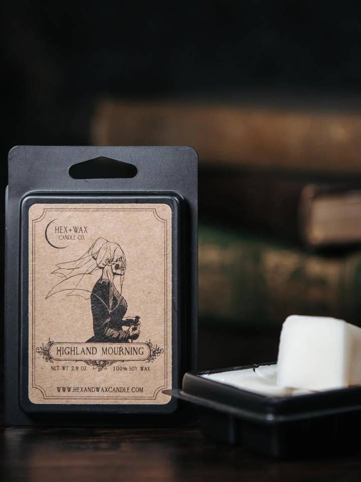 Highland Mourning – The Spooky Floral Wax Melt for wholesale by Hex and Wax Candle Co.