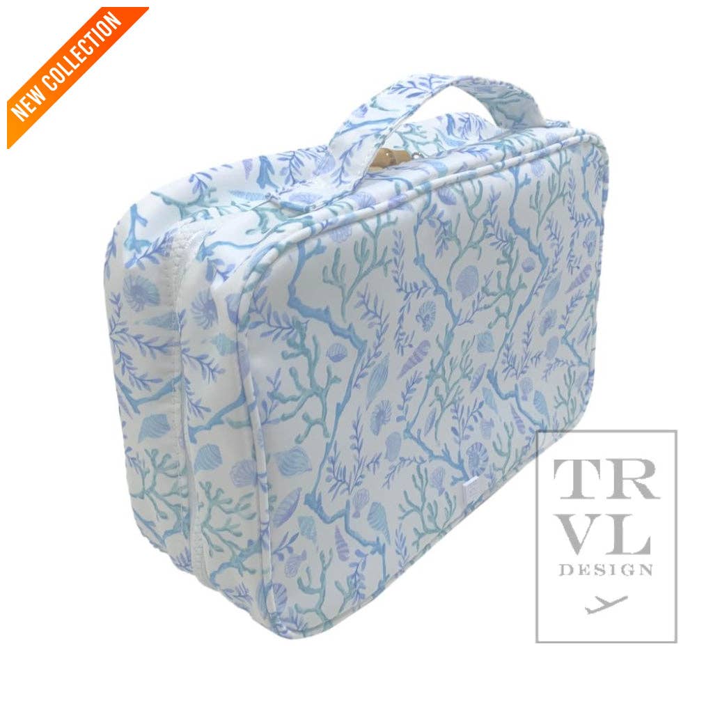 TRVL Design - Wholesale Toiletry Bag - Women's - BUNDLE UP2 Hanging Toiletry Bag - CORAL VINE1