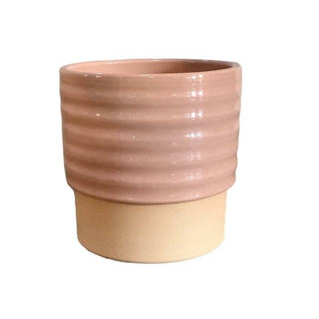 Ceramics Limburg – Großhandel Blumentopf – Cellos-Pot-Duo staubiges Rosa S0