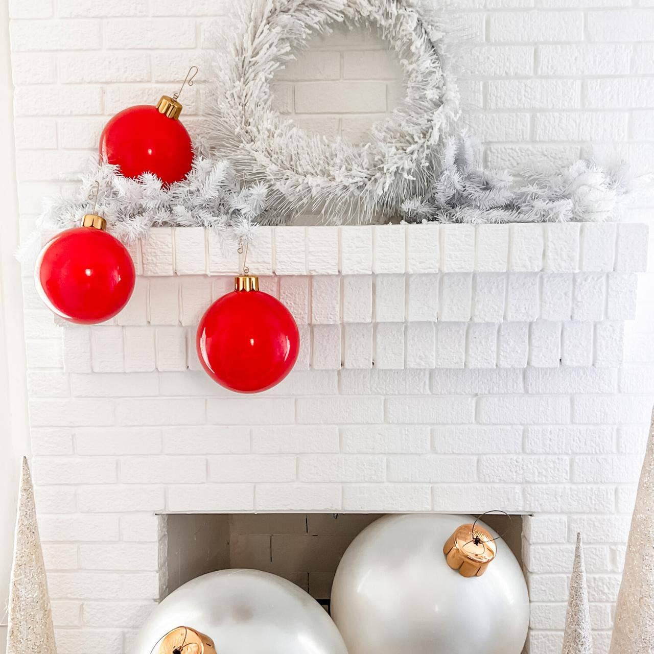 Holiball – Conjunto de ornamentos por atacado – Mini Trio Vermelho Clássico 8"2