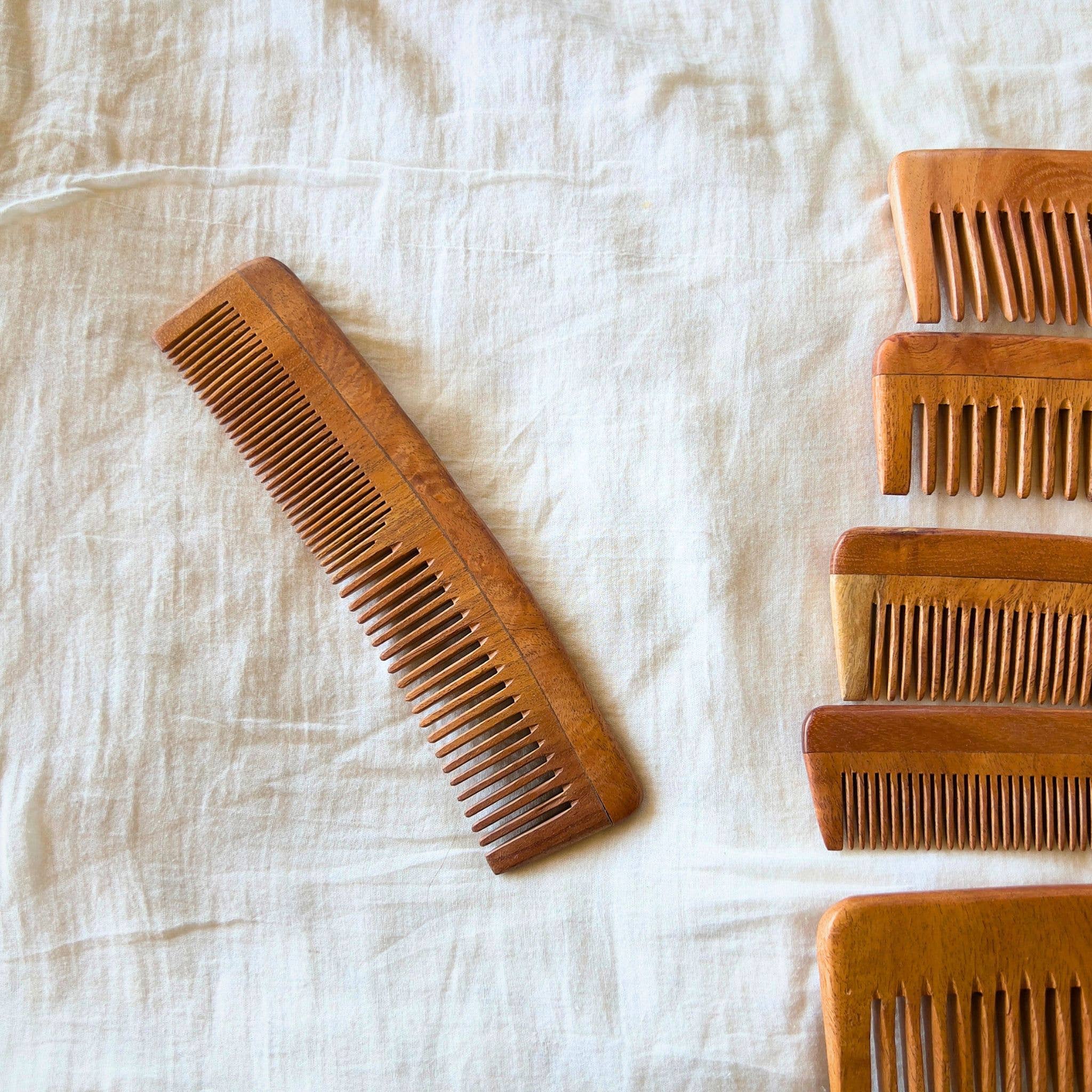 Indika - Wholesale Hair Brush/Comb - Neem Combs1