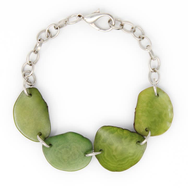 Tagua Bracelet Reversible Handmade Fairtrade Lightweigh for wholesale by Muichic Natural Jewelry
