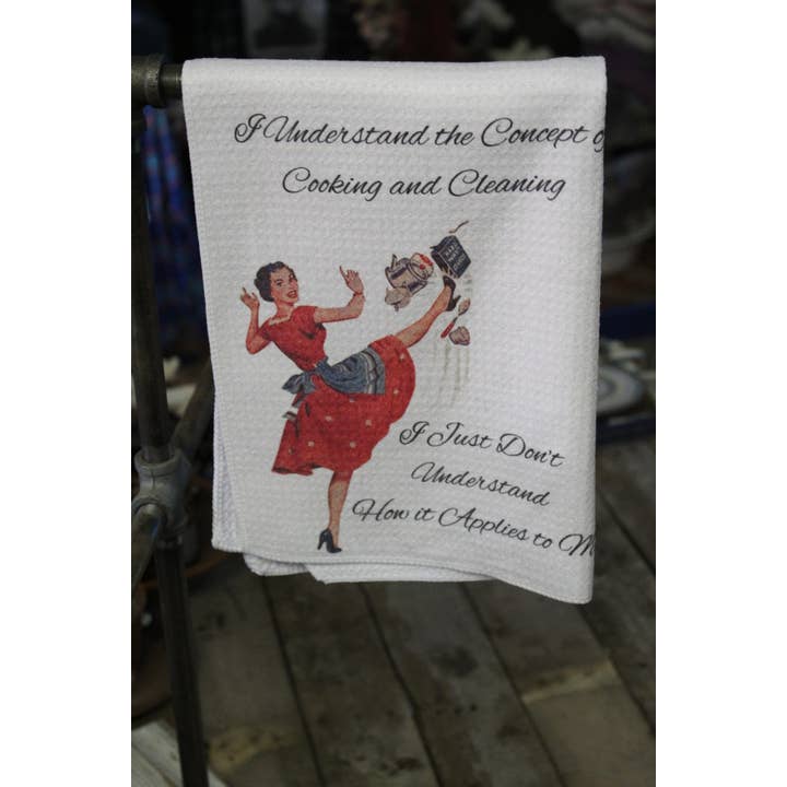 I Understand the Concept Kitchen Dishcloth/Towel for wholesale by Raven Design