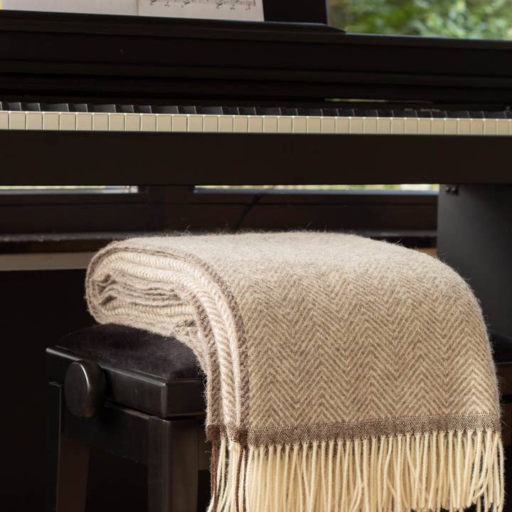 MoST - Wholesale Throw Blanket - Wool Throw Blanket Denver beige