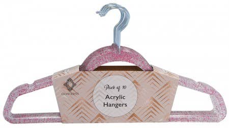 Concepts In Time - Vendita all'ingrosso Appendiabiti - Confezione da 10 appendiabiti in acrilico per adulti Concepts Premium per armadio1